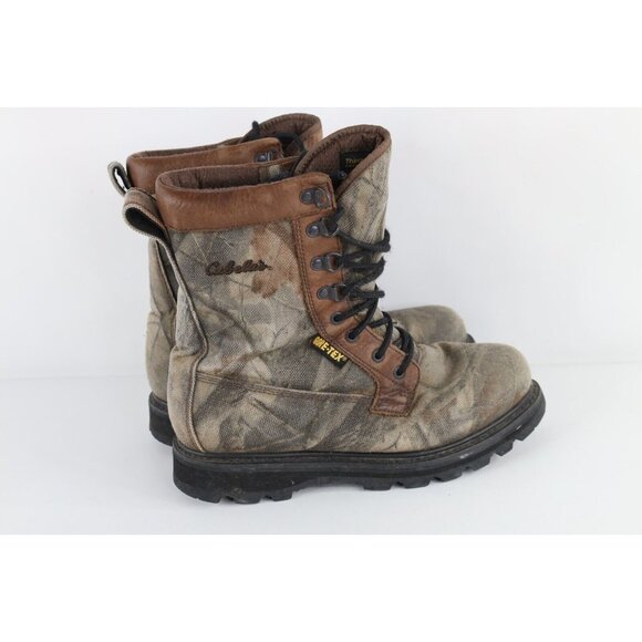 Vintage 90s Cabelas Mens Size 10 D Waterproof Goretex Camouflage Hunting Boots main image 6